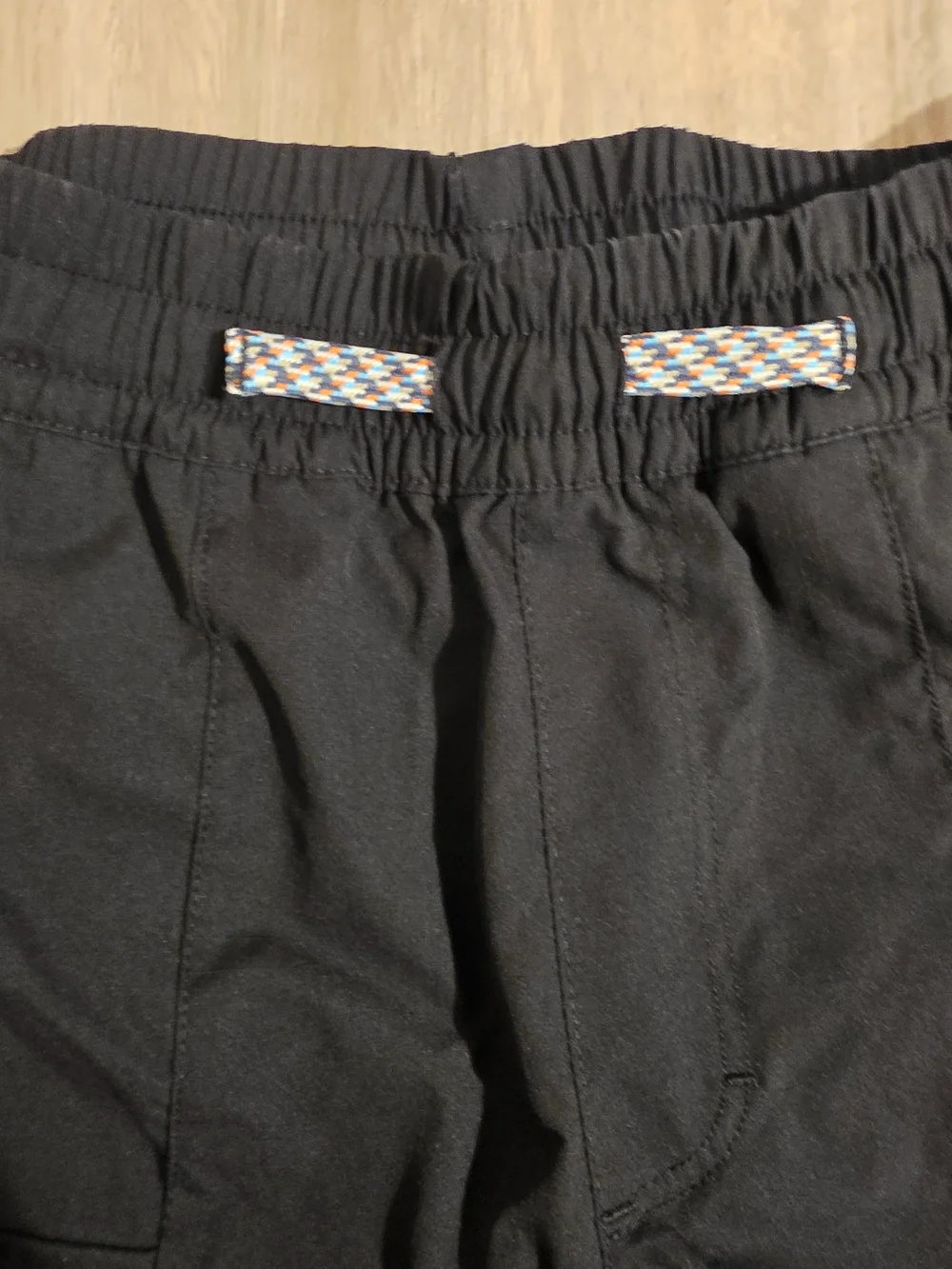 Boys SIZE S Converse Black Cargo Shorts with Logo Patch